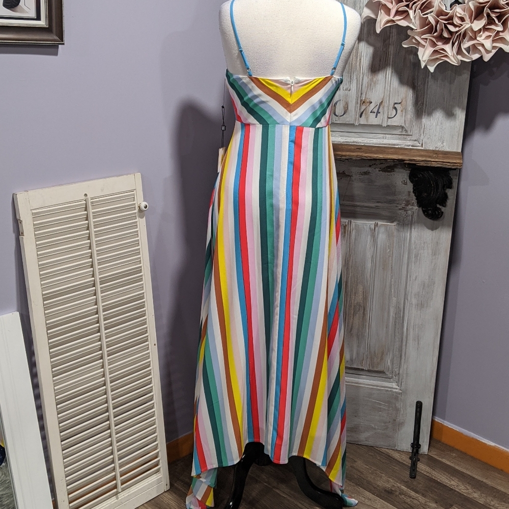 ๐SOLD๐๐NWT Laundry by Shelli Segal colorful striped maxi - Picture 4 of 8